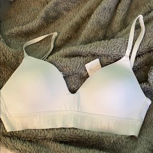 Pink vs lightly lined bra 34b
